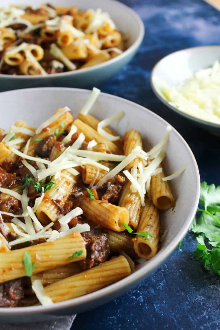 Slow Cooked Beef and Mushroom Ragu