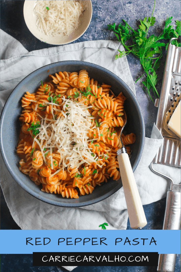Roasted Red Pepper Pasta - 20 Minute Meal