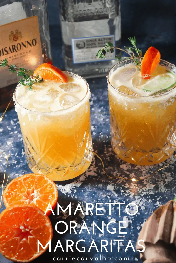 Amaretto Orange Margaritas - A Festive Cocktail