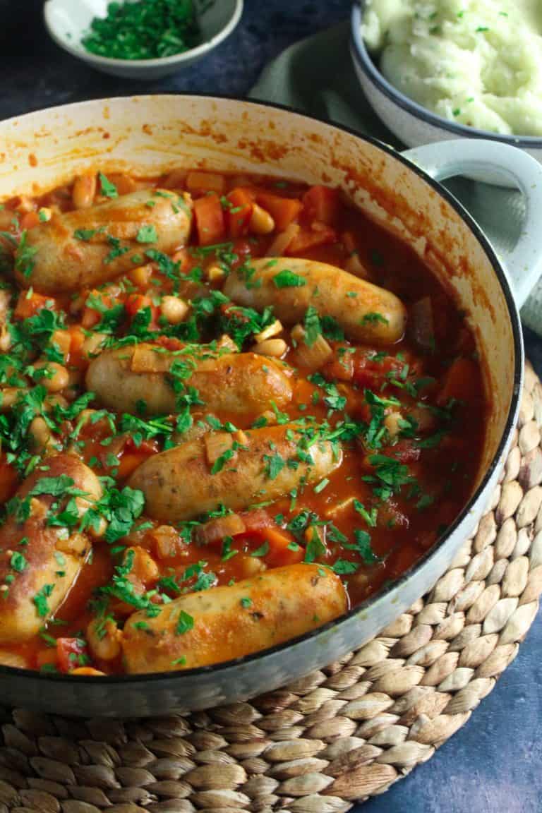 Simple Sausage and Bean Casserole