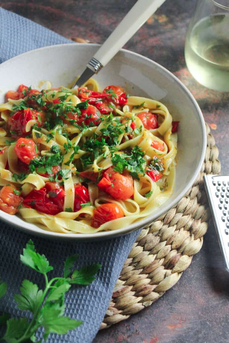 Burst Cherry Tomato Pasta