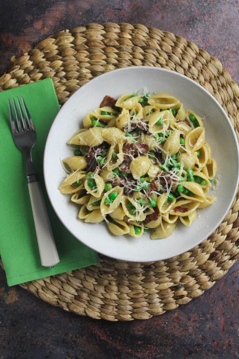 Bacon and Pea Pasta