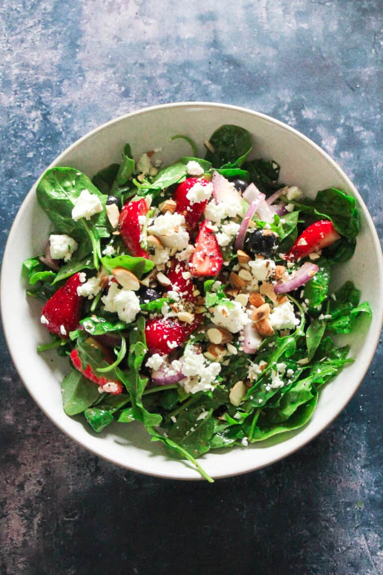 Strawberry Spinach Salad with Poppyseed Dressing