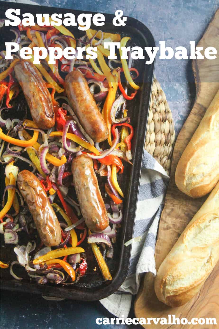 Easy Sausage and Peppers Traybake (Perfect for Sausage Sandwiches)