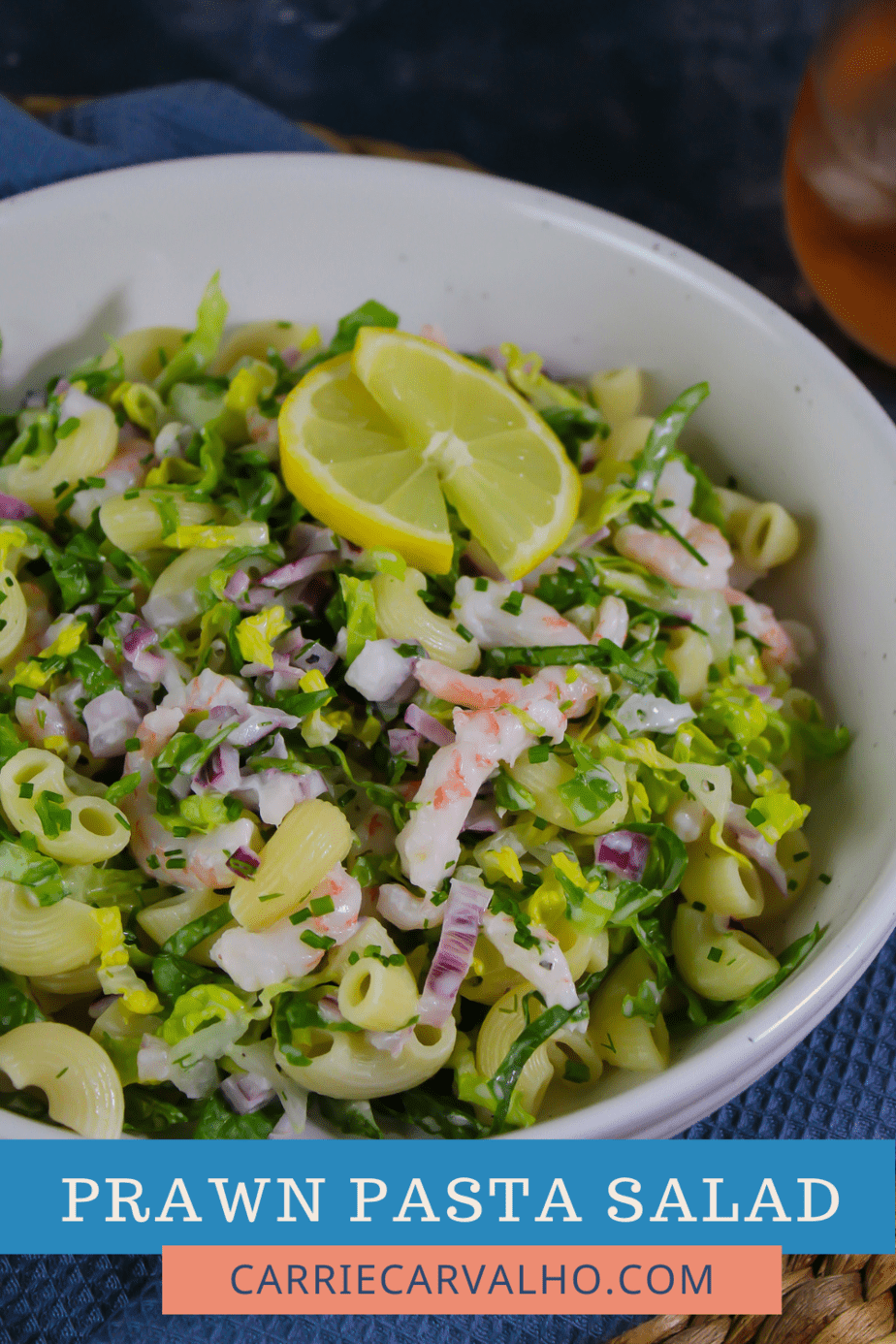 Prawn Pasta Salad with Lemon and Dill