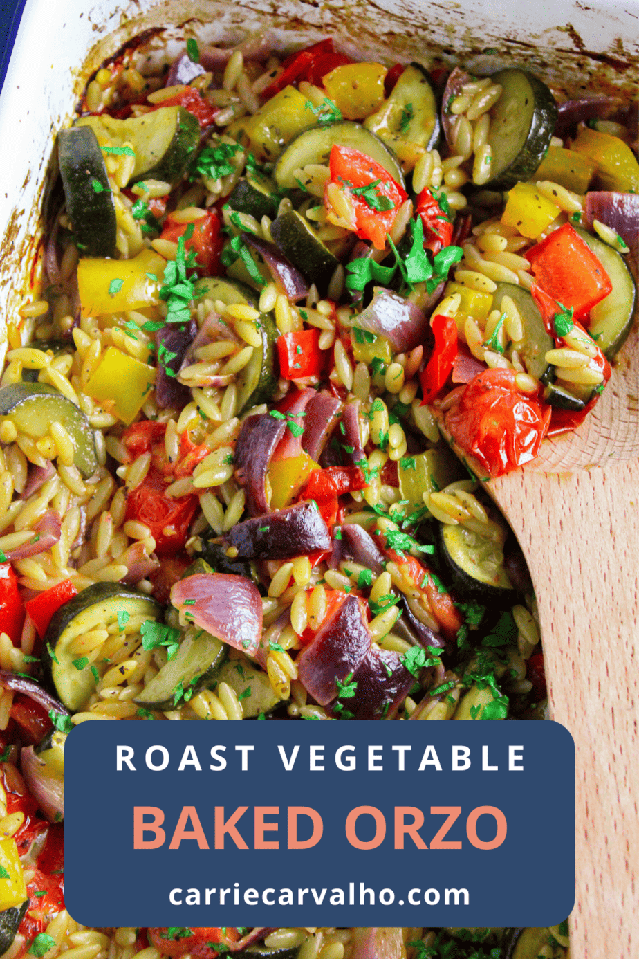 Baked Orzo with Roast Mediterranean Vegetables