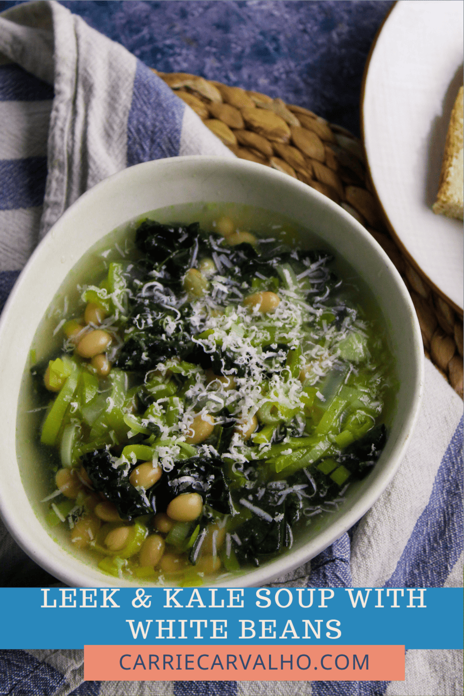 Leek and Kale Soup with White Beans