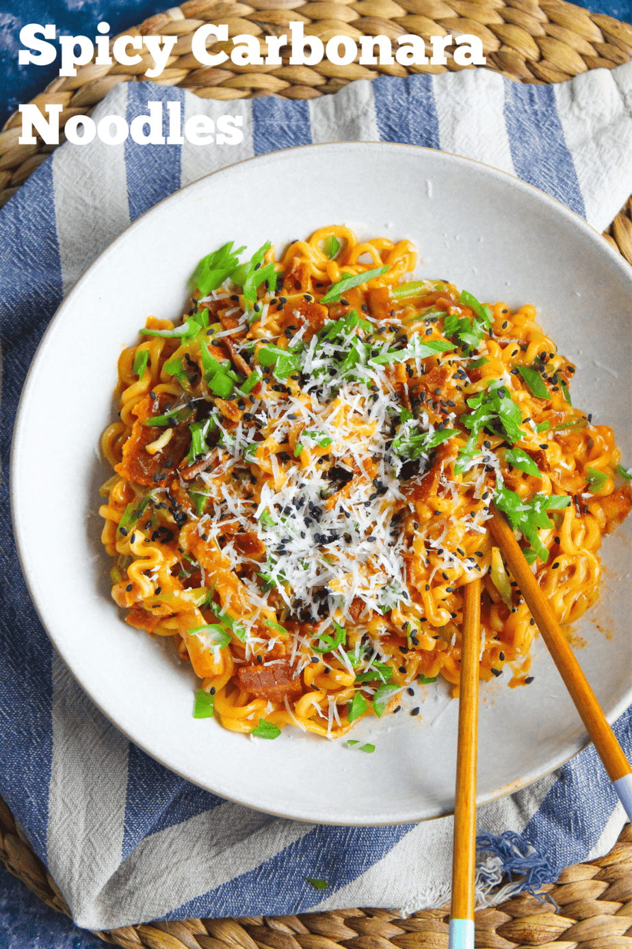 Samyang Buldak Carbonara Ramen - Stir-Fry Noodles 