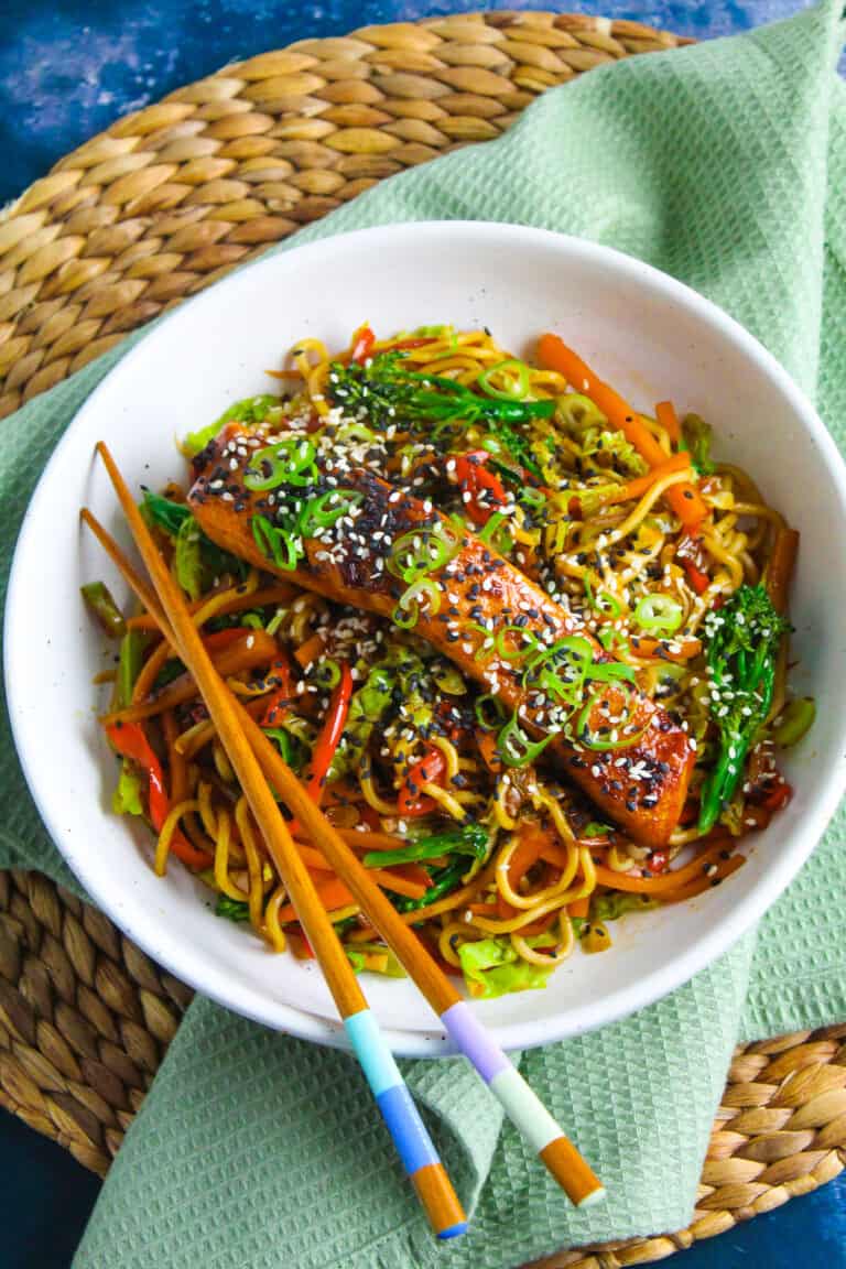 Teriyaki Salmon Noodles