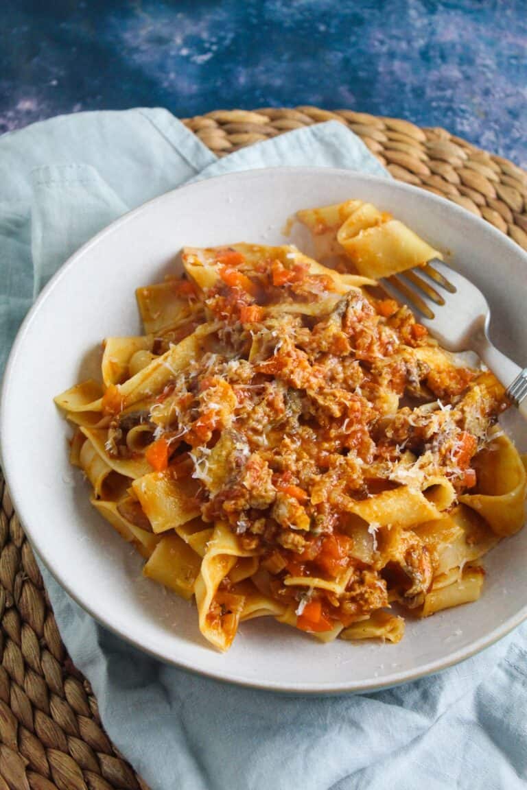 Sausage and Mushroom Ragu