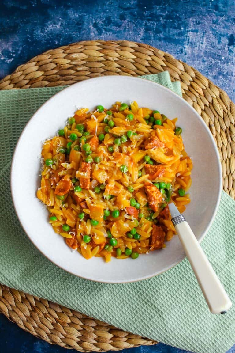 Chicken and Chorizo Orzo