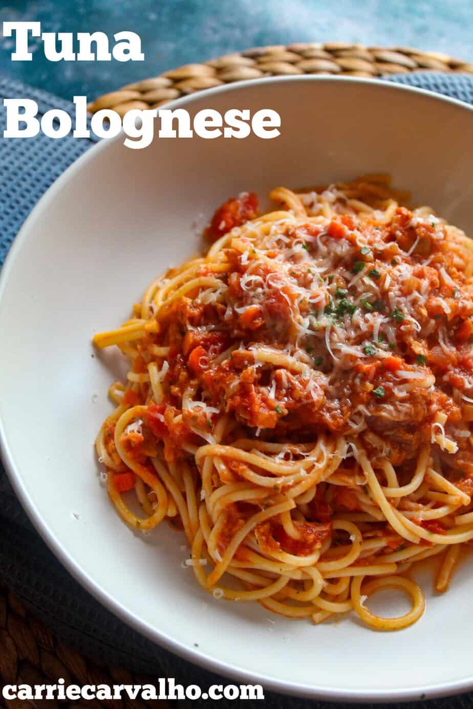 Tuna Bolognese (20 Minute Pasta)