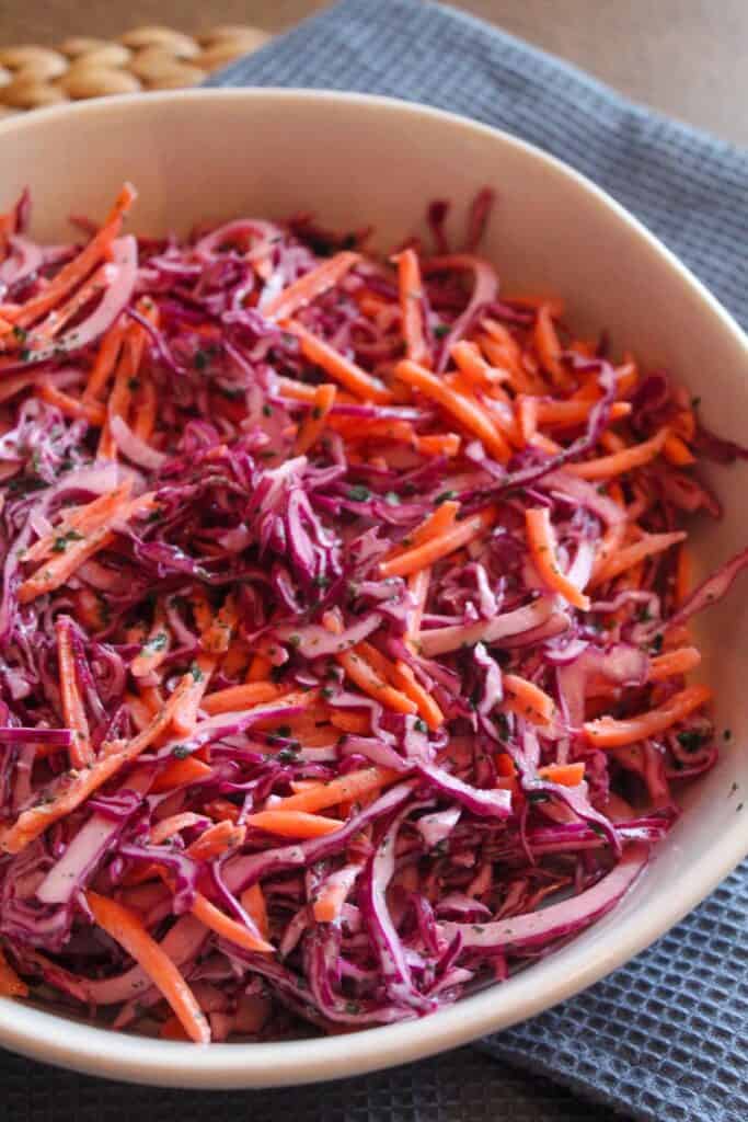 Easy slaw with ranch dressing